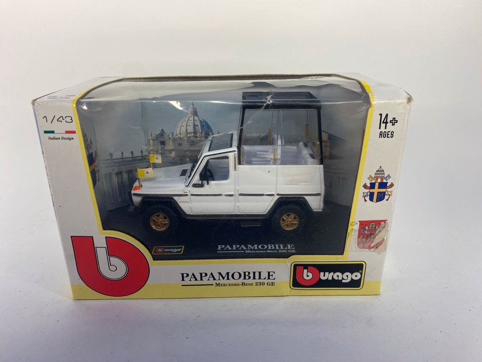 Burago Mercedes 230 GE G Klasse Papamobile Papst Vatikan 1:43 in Werther (Westfalen)