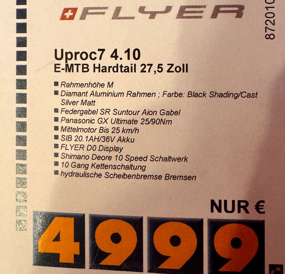 Flyer Uproc 7 4.10 Fully E-Mountainbike Gr.M in Erftstadt