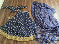 Indisch lehnga in Navy Blue Nordrhein-Westfalen - Kerpen Vorschau