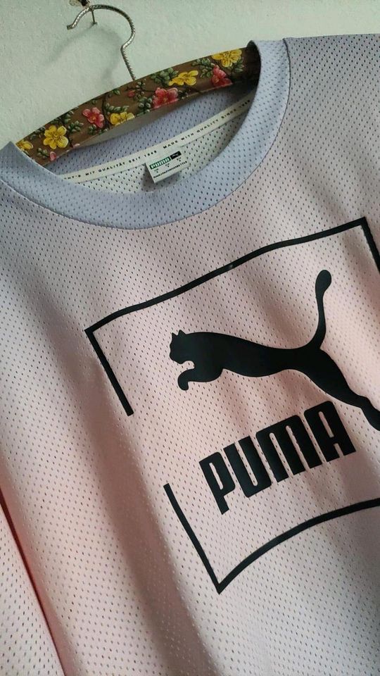 Puma Shirt rosa Flieder Gym tie dye retro Mesh Tee rare Pastell in Bremen