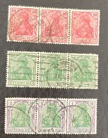 Briefmarken Deutsches Reich „Germania“ 3x 3er Block um 1920 Nordrhein-Westfalen - Lindlar Vorschau