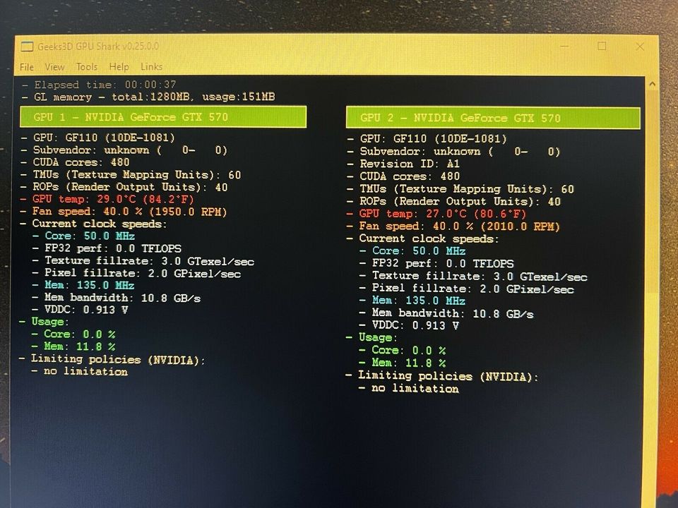 2x NVIDIA GeForce GTX 570 inkl. SLI Bridge in Sandhausen