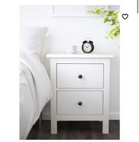 HEMNES Kommode mit 2 Schubladen, weiß gebeizt, 54x66 cm Bayern - Uffing Vorschau