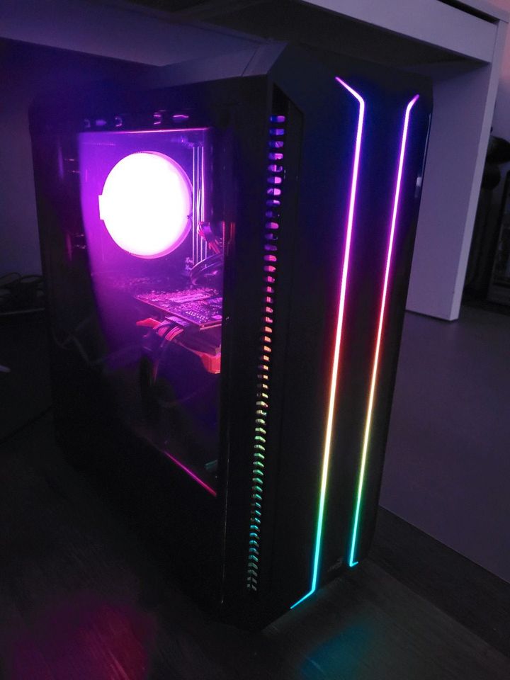 Gaming PC mit RGB, Intel i7, AMD Radeon R9 290, 16GB Ram, SSD,HDD in Gülzow-Prüzen