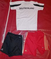 Adidas Hosen - Shirt Deutschland  weiß schwarz 134-140 Frankfurt am Main - Sachsenhausen Vorschau