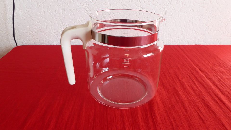 Kanne Kaffee-Kanne Jena Glas Schott Mainz Transparent Ø oben 11,5 in Flintbek