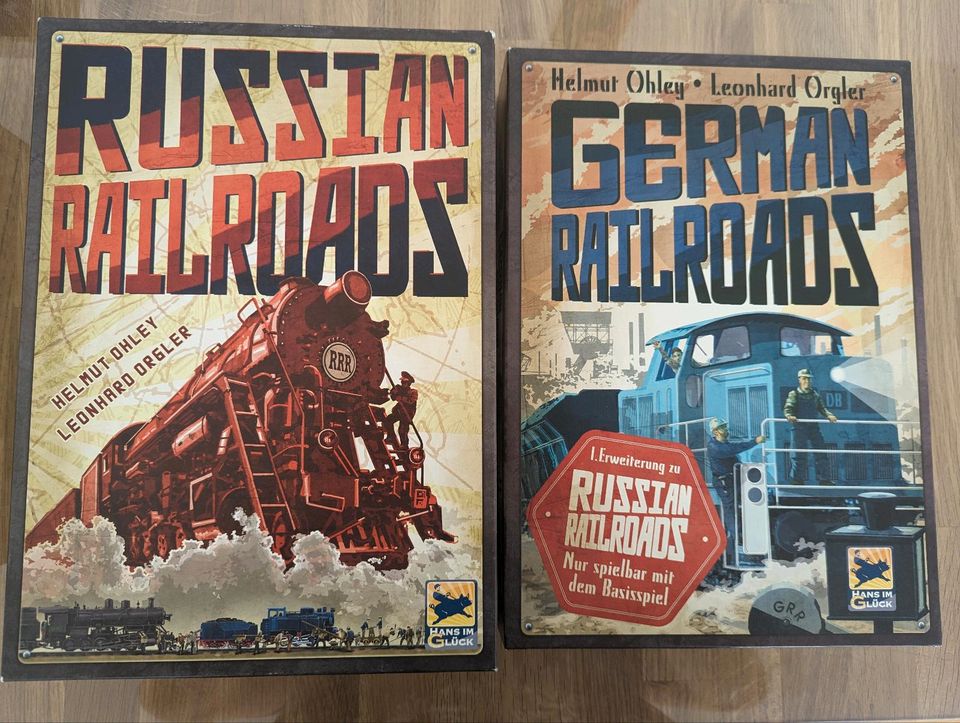 Brettspiel / Russian Railroads + German Railroads + American Rail in Berlin