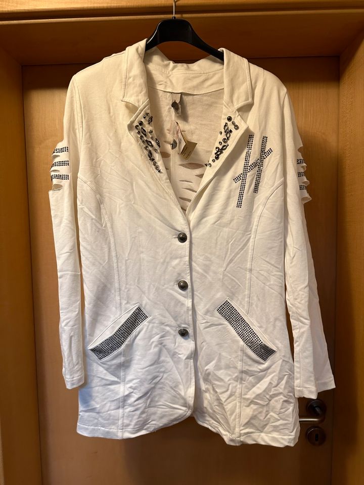 Tredy Blazer Jacke Offwhite Glitzerstern 42 NEU in Minden