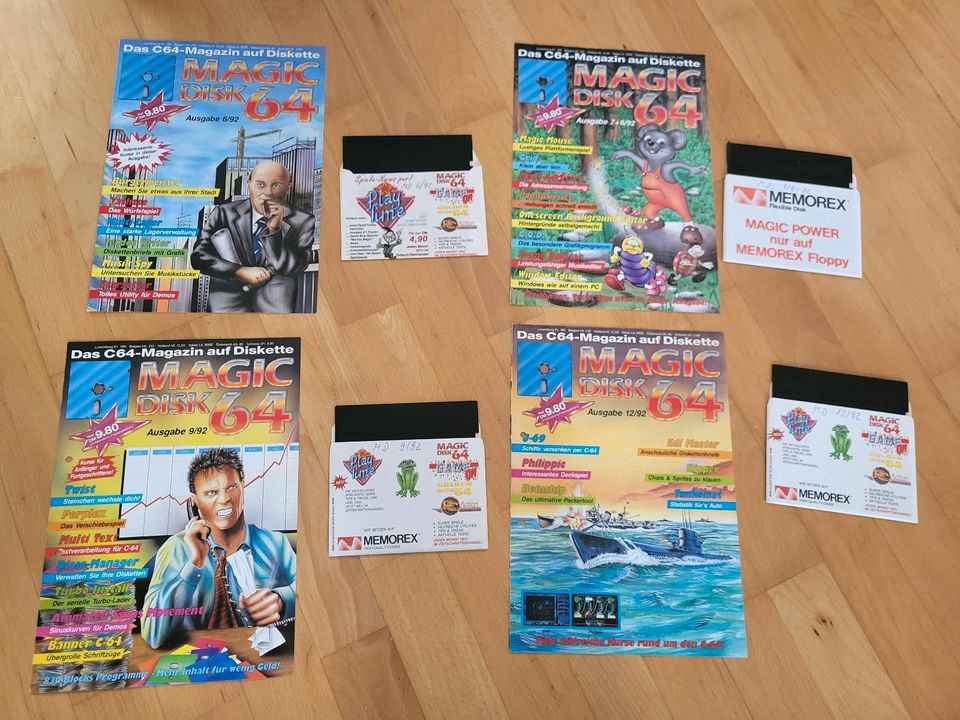 Magic Disk 64, C64 Spiele,  C64 Magazin 1990, 1991, 1992, 1993 in Jever