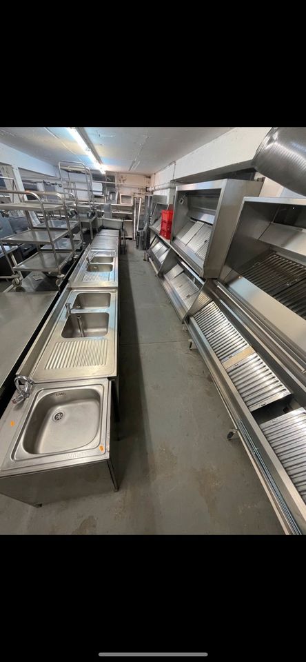 Gastronomie Gastro Edelstahl Gasherd mit Elektro Backofen in Hainburg