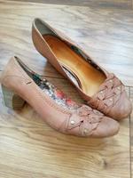 Marco Tozzi Pumps Ballerinas Leder Beige 39 Nieten Flechtmuster Thüringen - Meiningen Vorschau
