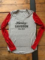 Harley Davidson Damen Longsleeve Shirt S 36 M 38 grau rot Bayern - Aschaffenburg Vorschau