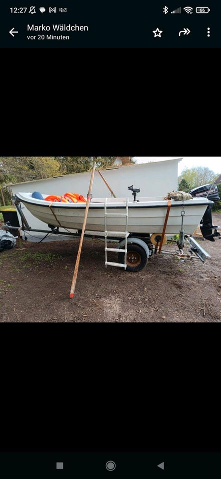 Boot mit 10 PS Motor (Führerschein-FREI) ⛵ in Süsel