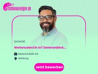 Werkstudent:in IoT Datenanbindung Hamburg-Mitte - Hamburg Altstadt Vorschau