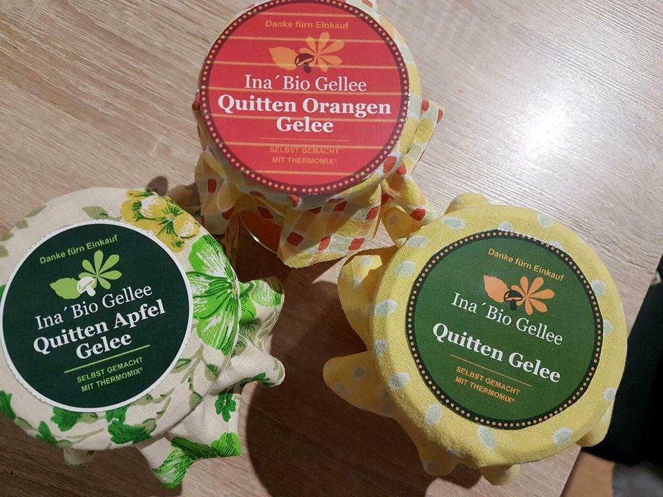 QUITTEN GELEE ❤️3 SORTEN ❤3 GLÄSER ❤️3 X 400 GR ❤️SUPI❤️ in Wolnzach