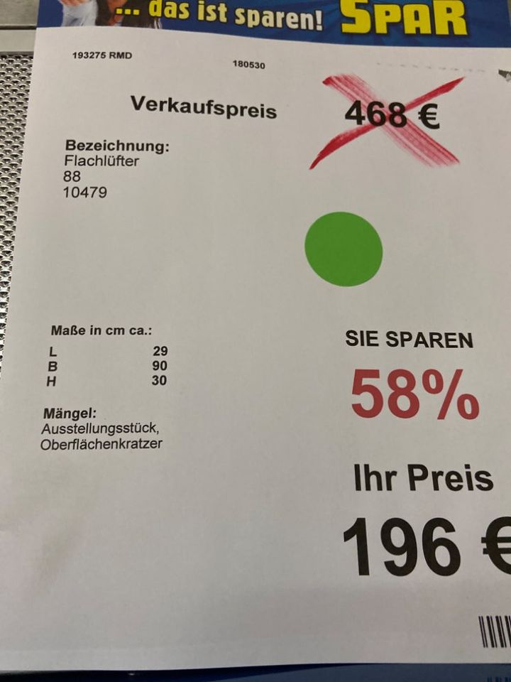 (R) Flachlüfter, Abzugshaube statt 468€ in Leipzig