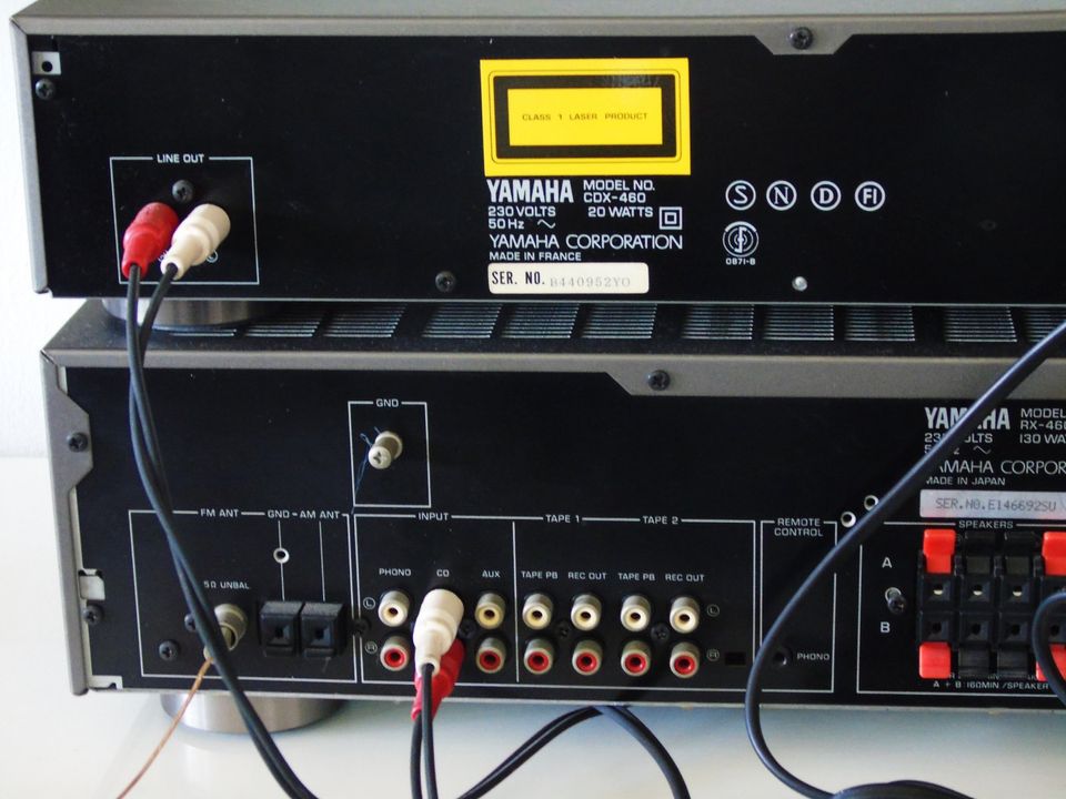 YAMAHA Sound-SYSTEM (CDX 460/RX 460) + Boxen * Qualitat. Akustik in Moers