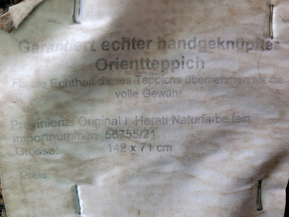 Orientteppich handgeknüpft in Mackenbach