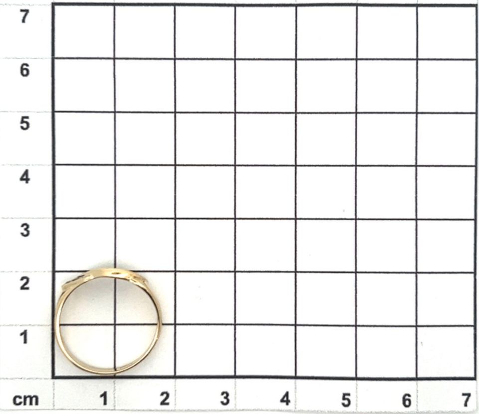 Damenring mit Zirkonia in 585er Gelbgold, Gr.55 (L22105) in Landshut