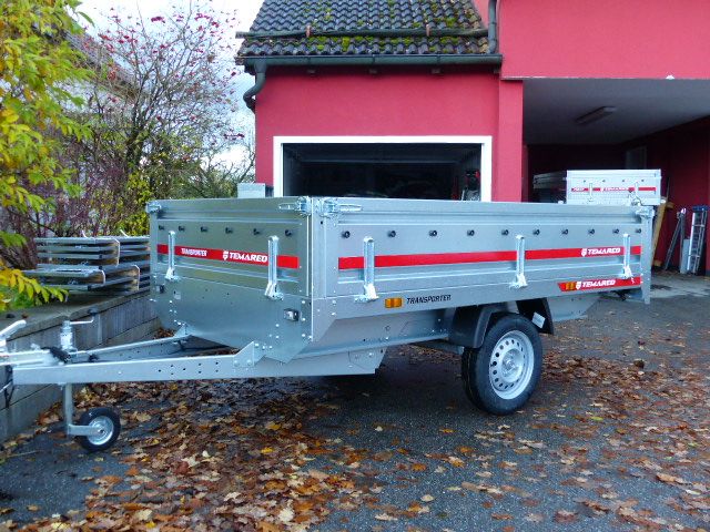 Temared Transporter PKW Hochlader Anhänger 2515 750kg 2,54 X 1,51 in Cham