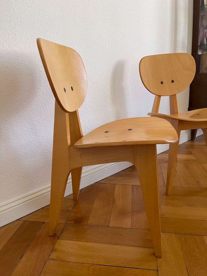 2 Vintage Stühle - tolle Form! Holz Küchenstühle Esszimmer True in Berlin