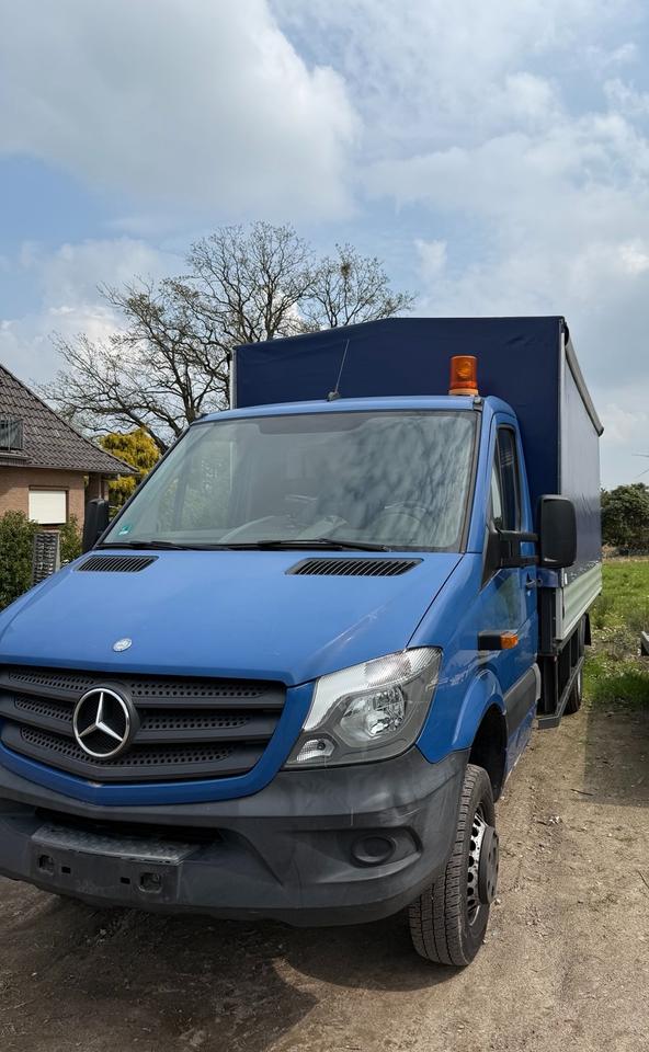 Mercedes-Benz Sprinter Lang 516 CDI 4x4 Allrad + Pritsche/Plane in Grasberg