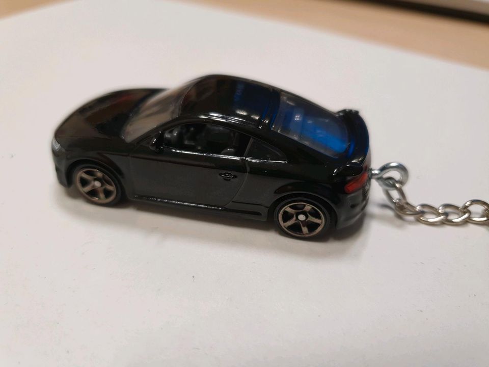Audi TT RS Coupe Matchbox Schlüsselanhänger Auto schwarz black in Gründau