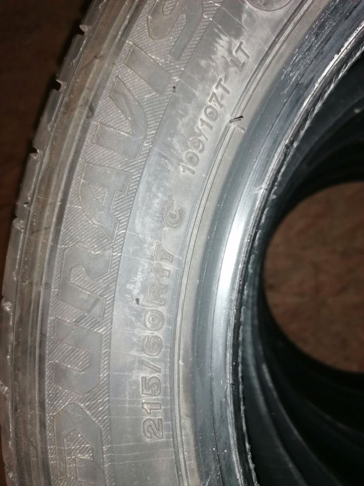 Sommerreifen Bridgestone Duravis 215/60 R17C 109/107T LT in Königshain bei Görlitz