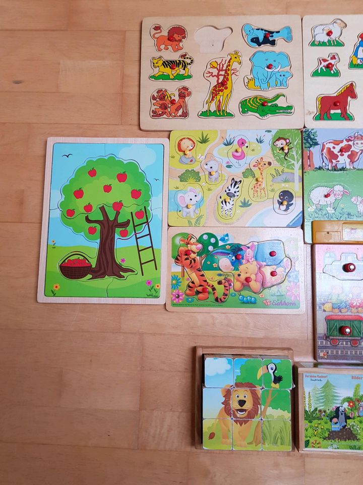 Holz Puzzle und Würfel je 1€ in Niederndodeleben