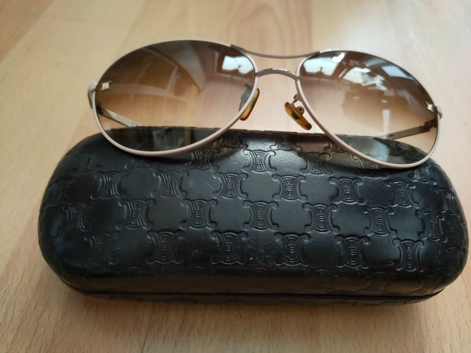 CÉLINE elegante Sonnenbrille 100% Original Vintage Piece Beige in Plochingen