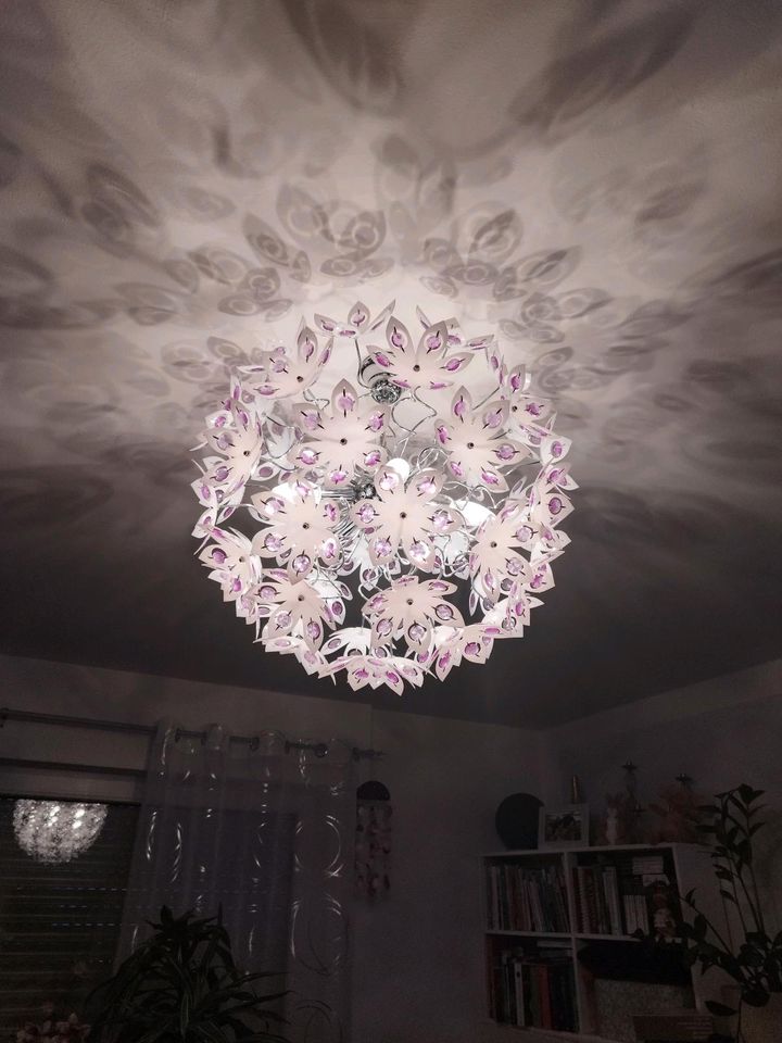 Deckenlampe Kugel Blüte lila in Euskirchen