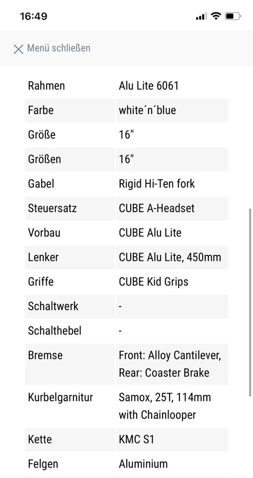 Cubie 16 Zoll in Hamburg