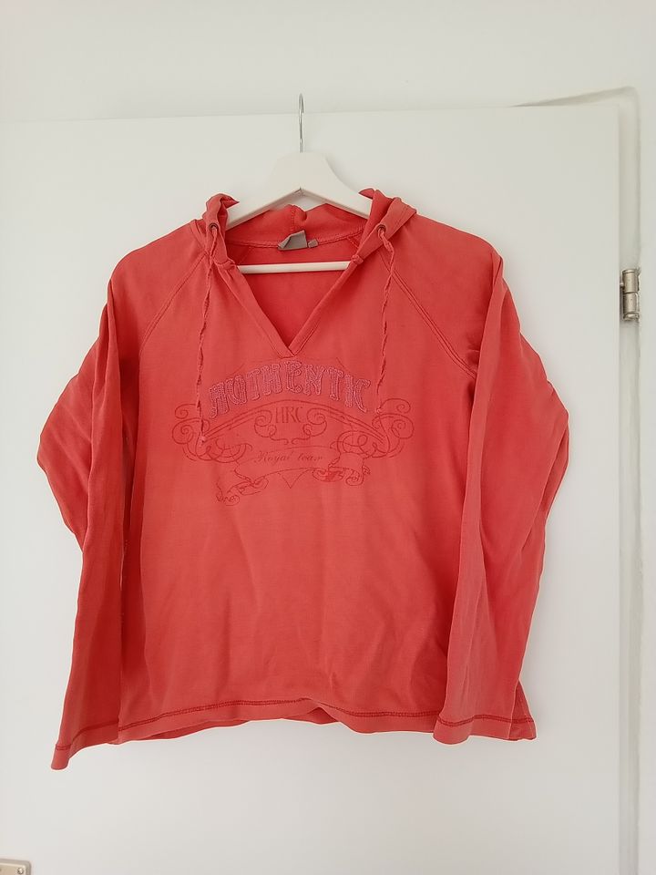 rotes Langarmshirt Größe 38 mit Kapuze Damen in Rostock