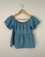 Zara schulterfreies Shirt Jeans, Größe XS Essen - Essen-Werden Vorschau