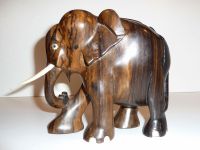 Mahagoni-Elefant 22 x 15 cm - sehr schöne Holzmaserung! Bayern - Buckenhof Mittelfranken Vorschau