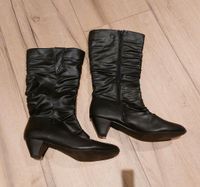 Damen Stiefel schwarz 39 Trichter-Absatz Dithmarschen - Weddingstedt Vorschau