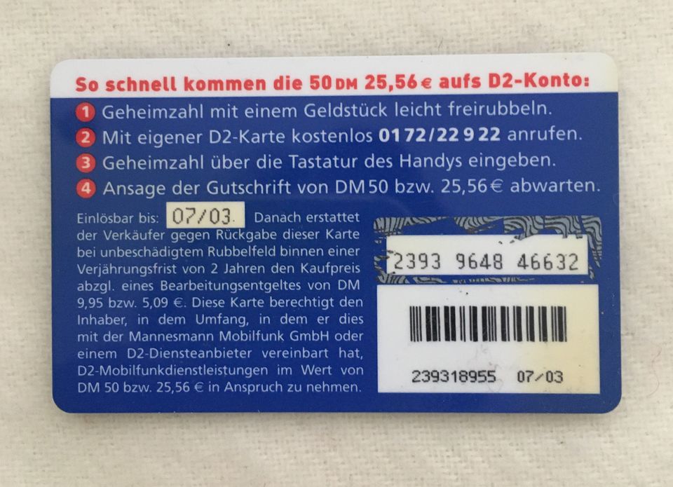 Telefonkarte Deutschland * Italien * Schweiz * Hongkong * Taxcard in Bayreuth