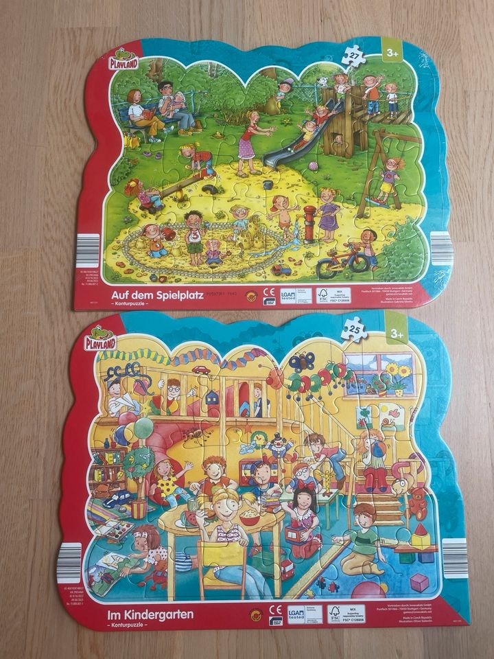 Aldi Playland Konturpuzzle Im Kindergarten Auf dem Spielplatz in Fürth