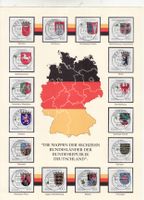 Die Wappen der 16 Bundesländer gestempelt am 03.10.1994 Kreis Pinneberg - Pinneberg Vorschau