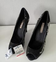 ZARA Damenschuhe schwarz mit Pailletten Gr. 38 Bayern - Nördlingen Vorschau