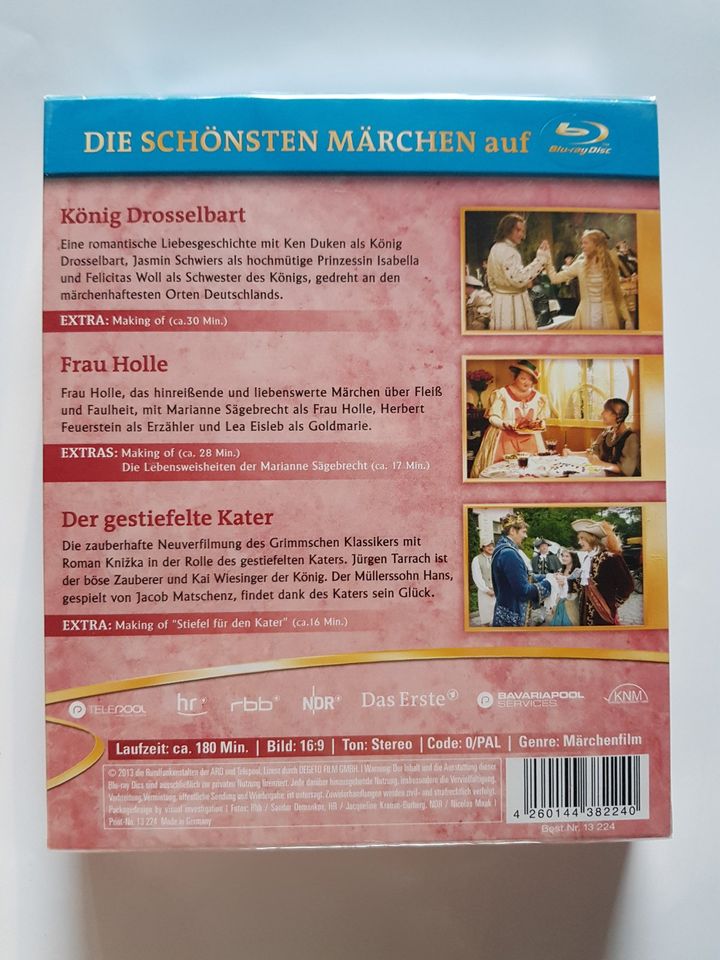 Blu-ray 3er Set Märchen "Der gestiefelte Kater +" NEU + OVP in Illingen