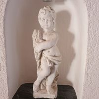 Kleine Putte Frau 47 cm Steinguss Figur Putte Skulptur Steinfigur Hessen - Wehrheim Vorschau