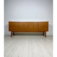 60er 70er Nussbaum Sideboard Kommode Schrank Retro Vintage Nordrhein-Westfalen - Wesseling Vorschau