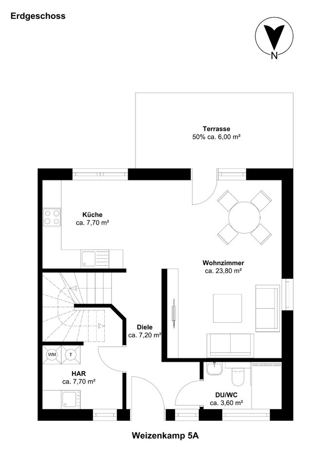 Provisionsfrei & Fertigstellungsgarantie - Neubau Doppelhaushälfte inkl. Garten mit Süd-Ausrichtung zu verkaufen! in Stade