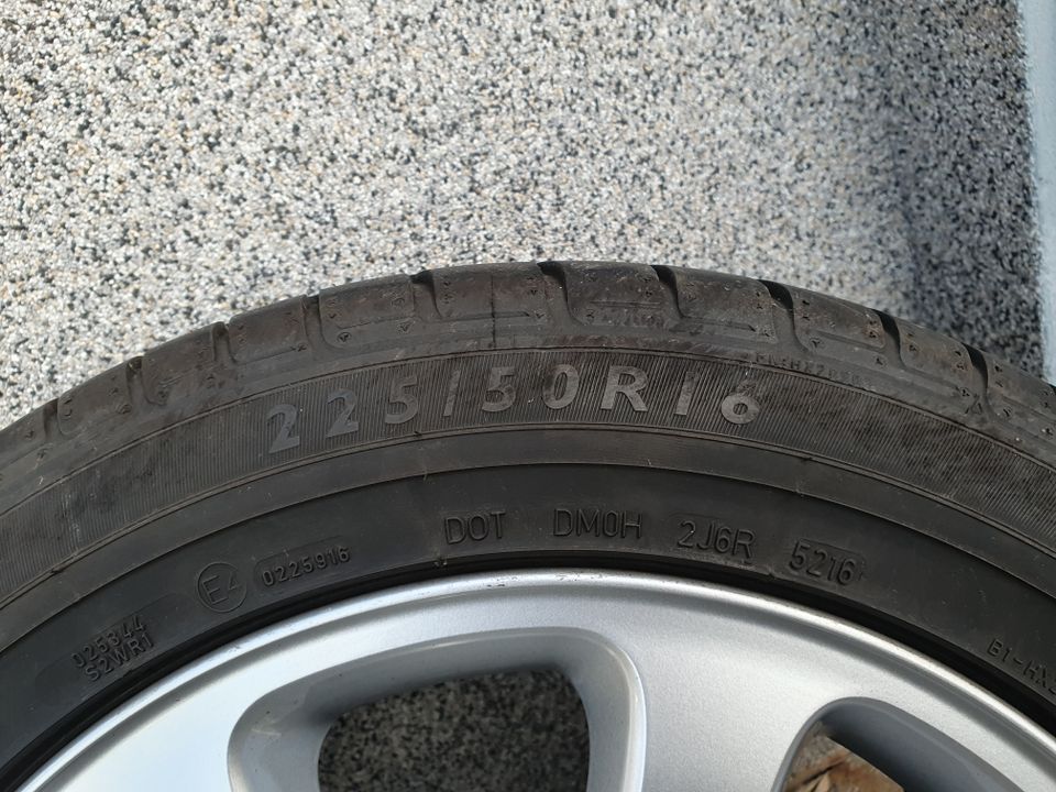 MERCEDES CLK ,Sommerreifen 2x 225/50 R16,2x 205/55 R16, Alufelgen in Raubach (Westerw.)