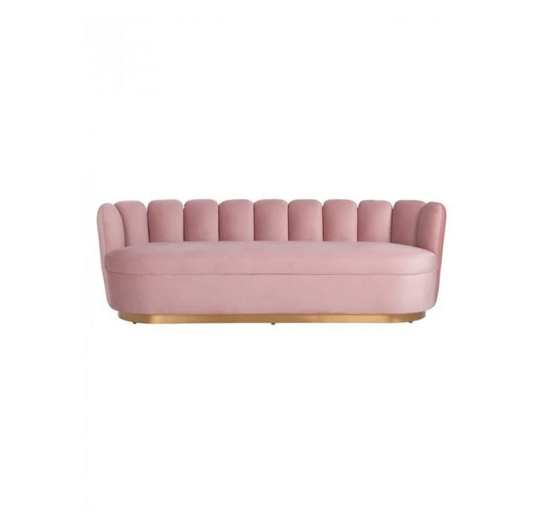 NEU! Sofa, 3-Sitzer, Pink/Gold, Polstersofa, Samt, Sitzgarnitur in Bremen