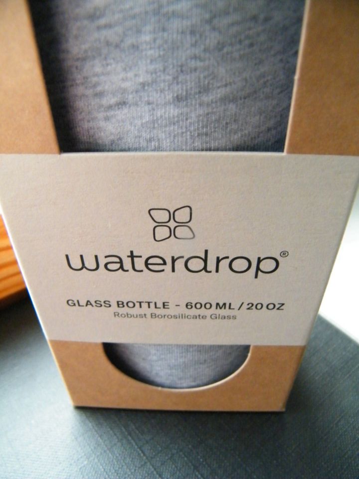 WATERDROP TRINKFLASCHE EDITION GLASS BOTTLE  BOROSILIKATGLAS in Nennhausen