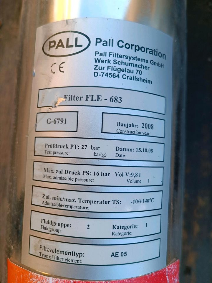 Pall Filter FLE 683 G6791 Donaldson in Pulsnitz