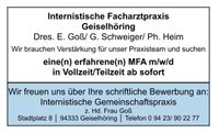 MFA Teilzeit / Vollzeit Bayern - Straubing Vorschau