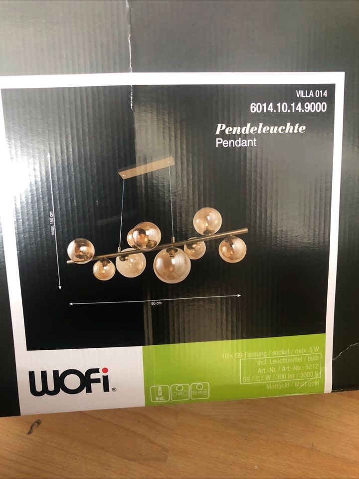 Wofi Pendant Matt Gold Pendelleuchte 10x G9 LED 2,7W 3000lm Warw in  Nordrhein-Westfalen - Menden | eBay Kleinanzeigen ist jetzt Kleinanzeigen